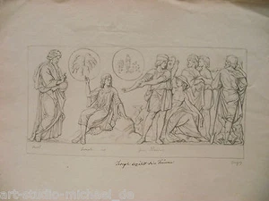 „Josef erzählt seine Träume“Bleistiftzeichnung, laviert, datiert Juni ´49 - Picture 1 of 3