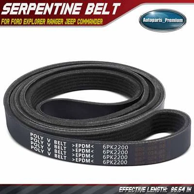 Cinto Serpentine 86,64" para Ford Explorer Ranger Jeep Grand Cherokee Mazda B4000 - Imagem 1 de 4