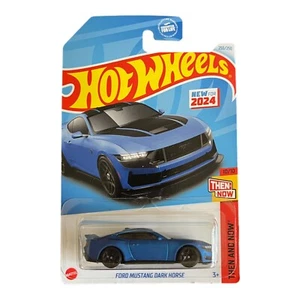 Hot Wheels Ford Mustang Dark Horse Then and Now 10/10 Blue - Picture 1 of 3