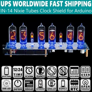 Nixie Tube Clock IN-14 Arduino Shield NCS314 WITH TUBES FAST DELIVERY 3-5 Days - Picture 1 of 12