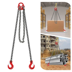 Eslinga de cadena ajustable de 5/16 pulgadas*10 pies con gancho de agarre cadenas de elevación 5T/11023 libras - Imagen 1 de 12