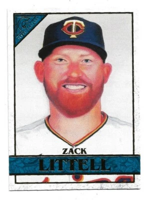 2020 Topps Gallery-Blue-#133-Zach Littell-Twins-Limited #10 of 50-NM - Image 1 of 2