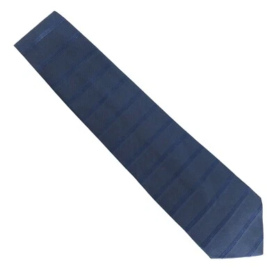 Corbata de hombre de hoy 100 % seda a rayas color azul talla 56x3,5 - nueva sin etiquetas Foto 1 de 4