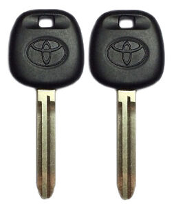 Set of 2 Toyota TOY43AT4 / 692062 Transponder Key 4C Chip USA Seller 
