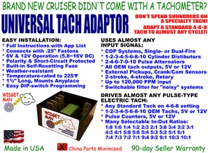 UNIVERSAL TACH ADAPTER / CONVERTER, COP-1-2-3-4-5-6-8-10 cyl to any 4-6-8 Tach - Picture 1 of 11