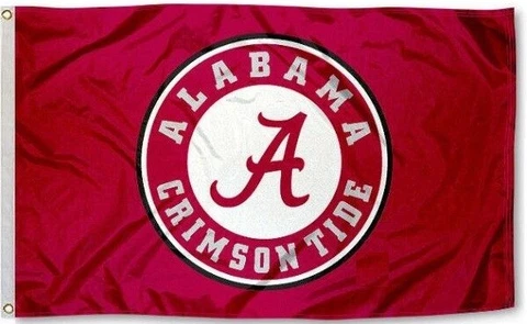Alabama Crimson Tide NCAA Flag ~ Large 3'X5' College Banner ~ Free Shipping Cover