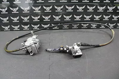 2002 SUZUKI RM125 RM250 OEM FRONT BRAKE CALIPER MASTER CYLINDER ASV LEVER LINE - Image 1 of 4