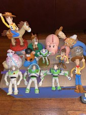 Lot Of 13 Vintage Toy Story Figures Buzz Woody Bullseye McDonalds Burger King