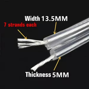 Cable de altavoz dos en uno OCC plateado cable de audio a granel para alta fidelidad hágalo usted mismo - Imagen 1 de 7