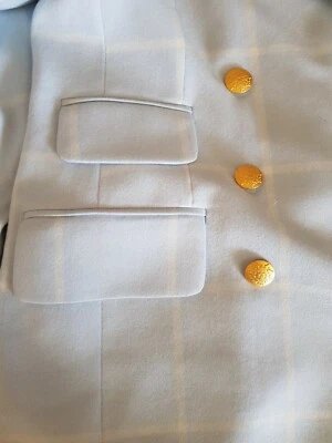  Chaqueta ESCADA MARGARETHA LEY Doble Pecho Pura Lana y Lana de Angora. Talla EU38 Foto 1 de 4