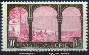 ALGERIE : MUSTAPHA SUPERIEUR 10F N° 84 NEUF * GOMME TRACE CHARNIERE - COTE 95 € - Picture 1 of 2