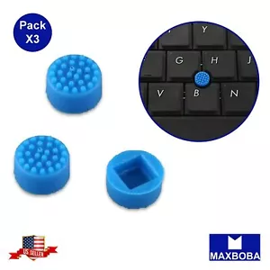 3 Pack Rubber Mouse Pointer Trackpoint Stick Blue Cap for HP Laptop 4.2mm*4.2mm - Picture 1 of 2