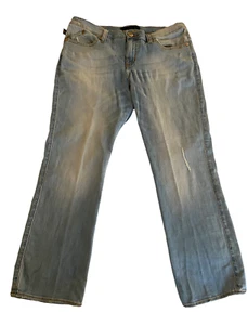Rock & Republic Kendall Women's Distressed Light Wash Cropped Jeans Size 12 - Picture 1 of 12