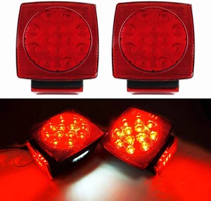Wasserdicht Quadratisch LED Anhänger Licht Kit Utility Anhänger Zubehör Wohnmobil LKW - Bild 1 von 6