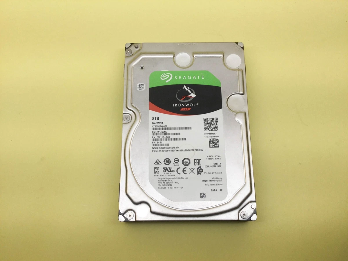 Seagate IronWolf ST8000VN0022 8 TB,Internal,7200 RPM,3.5 inch Hard