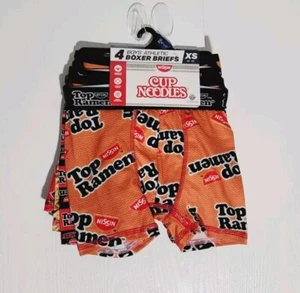 Nissin Cup Noodles Boy’s Athletic Boxer Briefs Size XS (4-5), 4pack - Picture 1 of 6
