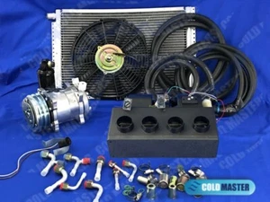 A/C KIT UNIVERSAL UNDERDASH EVAPORATOR COMPRESSOR 2A 404-0UP H/C. ELEC HARNESS - Picture 1 of 10