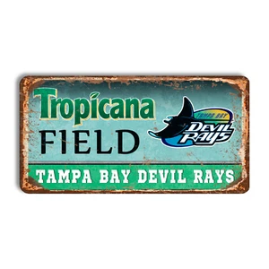 Metal sign Tampa Bay Devil Rays vintage Tampa Bay Devil Rays home stadium sign - Picture 1 of 13