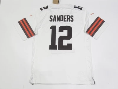 Shedeur Sanders #12 Cleveland Browns OnField Men's Game Jersey White - Image 1 of 3
