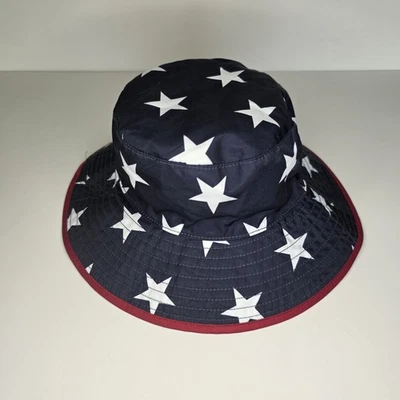 Gymboree Bebé Niño Niña 4T-5T Cuatro de Julio Cubo Sol Sombrero Floppy Patriótico Foto 1 de 4