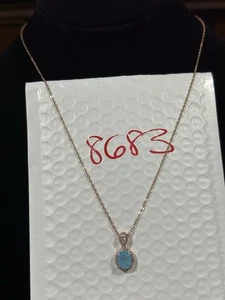 Halskette Bombe Party BP Schmuck 18" RBP Halo Aqua Blau Rosegold P - Bild 1 von 4