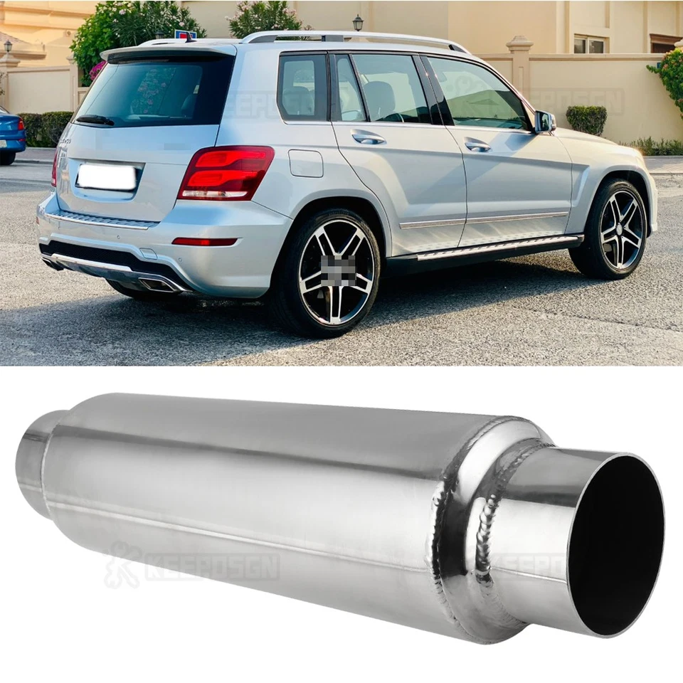 Silenciador escape resonador para Mercedes-Benz GLK250 GLK300 2.5"ID/OD longitud 16" Foto 1 de 4