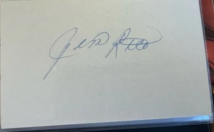 Jim Rice Signed 3x5 Index Card Boston Red Sox Baseball HOF - Picture 1 of 2