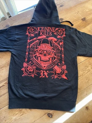 Ice Nine Kills Welcome to Horrorwood Sudadera con Capucha Cremallera Completa Negra Roja Para Hombres Mediana NUEVA Foto 1 de 4