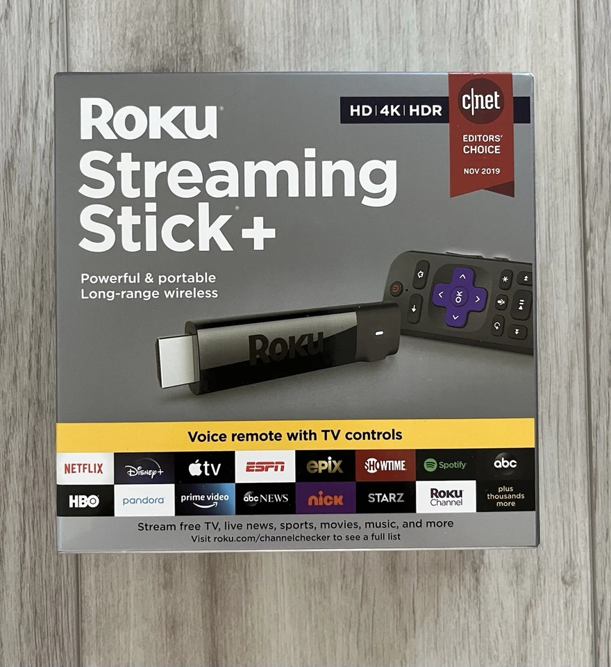 Roku Streaming Stick + Reproductor multimedia de transmisión 4K HDR con control remoto por voz TOTALMENTE NUEVO Foto 1 de 4