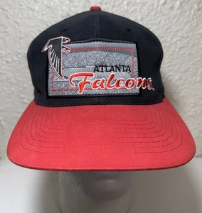 VTG ATLANTA FALCONS Apex One SCRIPT Field Spell Out SnapBack HAT 90s NWOT Read - Picture 1 of 10
