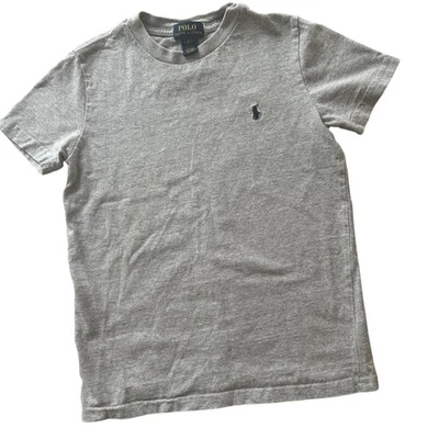 Camiseta Polo Ralph Lauren Juvenil Niño Talla 7 Talla Pequeña Gris Manga Corta Foto 1 de 4