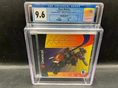 Mars Matrix Sega Dreamcast CGC 9.6 A+ FACTORY SEALED RARE WATA VGA - Image 1 of 4