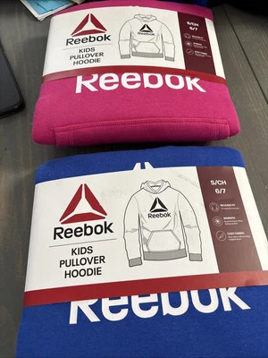 Sudadera con capucha Reebok niñas talla S nueva con etiquetas lote de 2 E-13 Foto 1 de 4