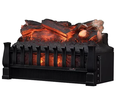 Juego de calentador de troncos eléctrico Duraflame con rejilla negra antigua Foto 1 de 4