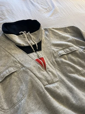 Винтажный 80 MacGregor теннис серый куртка 1/4 молнии пуловер - Изображение 1 из 4