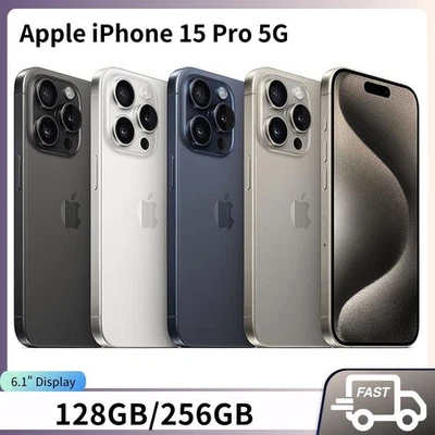 Nuovo Apple iPhone 15 Pro 5G 128GB/256GB 8GB Sbloccato Smartphone Dual SIM 48MP - Immagine 1 di 4