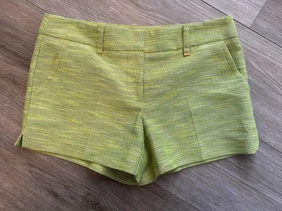 Mini Pantalones Cortos Tejidos Trina Turk Corbin Boutique Verde Lima Resort Preppy Resort 4 Foto 1 de 4