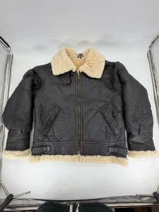 Vintage USAF JACKET TYPE G-8 Natural Sheepskin Coat Bomber Jacket Size Large - Picture 1 of 11