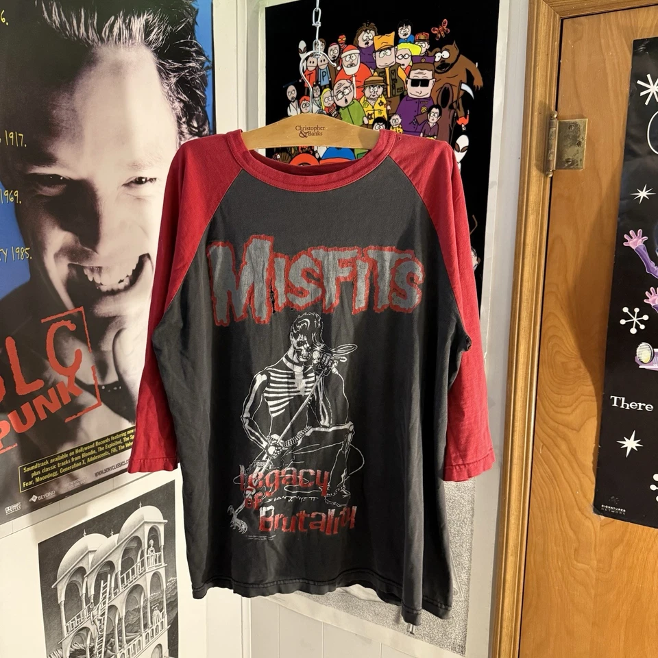 Camiseta Misfits Raglan Band 1999 vintage Foto 1 de 3