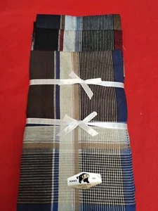 12 Mens Handkerchiefs Hankies Hankerchief Cloths 100% Pure Cotton 15"x15" #M725 - Picture 1 of 4