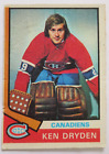 VINTAGE 1974-75 Topps Hockey #155 Ken Dryden Canadiens EX HOF