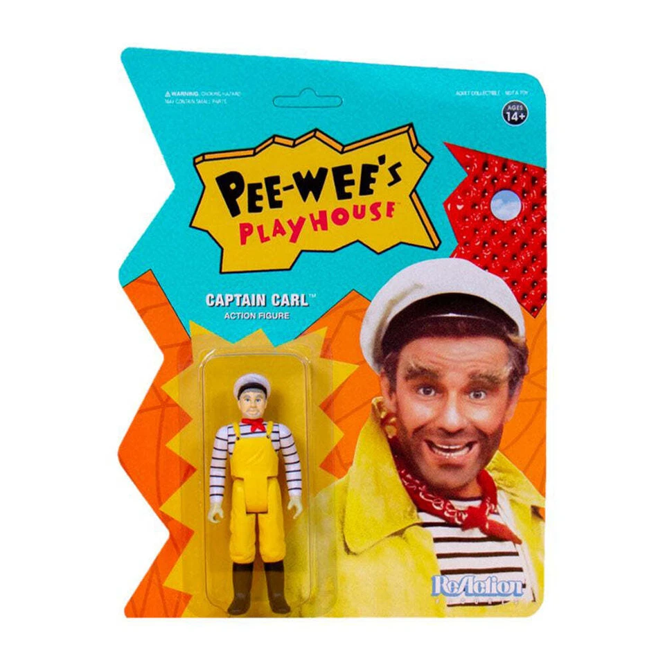 Pee-Wee's Playhouse Captain Carl Highly Collectable ReAction 3.75" Figure - Image 1 of 1