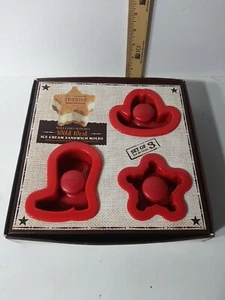 Williams-Sonoma Wild West Ice Cream Sandwich Molds Includes Badge Hat Boot - Picture 1 of 2