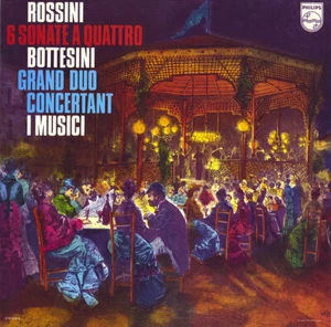 ROSSINI Sonate a Quatro (complete) BOTTESINI Grand Duo I MUSICI Philips 2LP Red - Picture 1 of 3