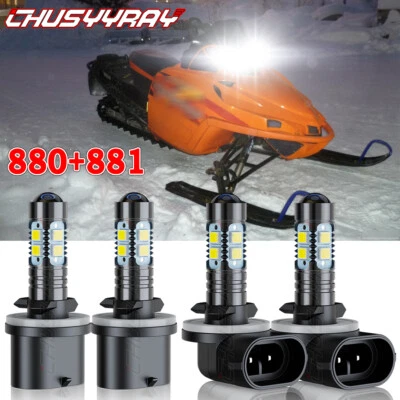 Combo de bombillas de faros LED 4x 880 881 para Arctic Cat Bearcat Wide Track 2003-2008 Foto 1 de 4