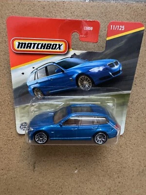 BMW Serie 3 Touring 2012 Matchbox Superfast azul #11/125 poste combinado Foto 1 de 3