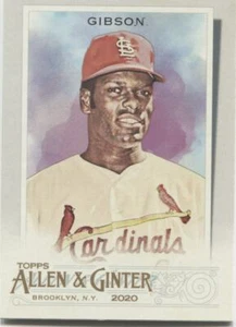 BOB GIBSON 2020 Topps Allen & Ginter BASE CARD - ST. LOUIS CARDINALS - #120 - Picture 1 of 1