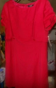 1 VESTIDO ALEX MARIE ROJO MUJER TALLA 16W NUEVO CON ETIQUETAS - Imagen 1 de 4