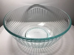 Pyrex 7403-S Klar Aqua Tönung Gerippt 10 Tassen Rührschüssel USA 2,5 L Kein Deckel Offene Box - Bild 1 von 5