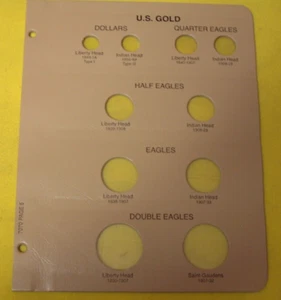 DANSCO #7070 PAGE 5 - U.S. GOLD TYPE PAGE - BRAND NEW - Picture 1 of 3